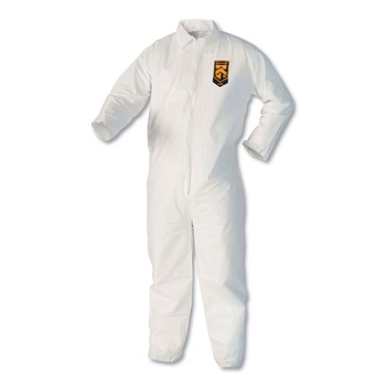 SAFETY EQUIPMENT | Ansell 44304 A40 Coveralls - X-Large, White (25/Carton)