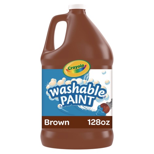 Arts & Crafts Supplies | Crayola 54-2128-007 1 Gallon Washable Paint - Brown image number 0