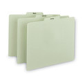 File Folders | Smead 50365 1/3-Cut Tab January to December 8.5 in. x 11 in. 100% Recycled Monthly Top Tab File Guide Set - Green (12/Set) image number 0