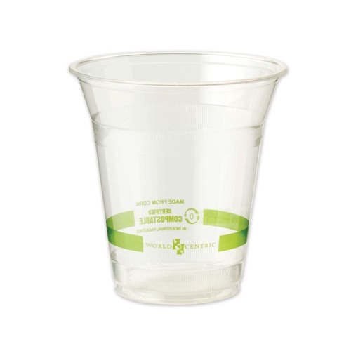 Cups and Lids | World Centric CPCS12 12 oz PLA Plastic Cold Cups - Clear (1000/Carton) image number 0
