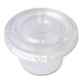 Cups and Lids | Boardwalk BWKPRTLID4 Lids for 3.25 oz. to 5.5 oz. Souffle/Portion Cups - Clear (2500/Carton) image number 4