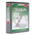 Binders | Cardinal 26321 11 in. x 8.5 in. 2 in. Capacity 3 Rings XtraLife ClearVue Non-Stick Slant-D Ring Binder - Black image number 0