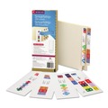 Labels | Smead 66006 1.5 in. x 7.5 in. Color-Coded Smartstrip Inkjet Refill Label Forms - Assorted, White (250/Pack) image number 0