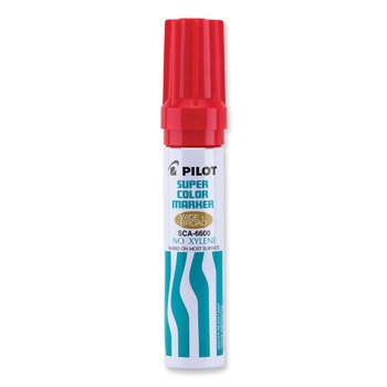  | Pilot 45300 Jumbo Refillable Broad Chisel Tip Permanent Marker - Red