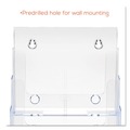 Desk Shelves | Deflecto 77441 9.38w x 7d x 13.63h 4-Compartment Magazine Size DocuHolder - Clear image number 4