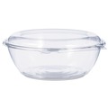 Bowls and Plates | Dart CTR48BD 48 oz. 8.9 in. Diameter x 3.4 in. Height Tamper-Resistant/Evident Plastic Bowls with Dome Lid - Clear (100/Carton) image number 0