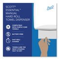 Paper Towel Holders | Scott 46253 Essential 13.06 in. x 11 in. x 16.94 in. Manual Hard Roll Towel Dispenser - Black (1/Carton) image number 10