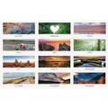 Back to School Sale | House of Doolittle 3636 14-Month: Dec 2025 to Jan 2027 8 in. x 17 in. Scenic Photography Earthscapes Recycled 3-Month Vertical Wall Calendar - White Sheets image number 2