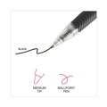 Pens | Universal UNV15533 1 mm Comfort Grip Retractable Ballpoint Pens - Medium, Black (48/Pack) image number 5