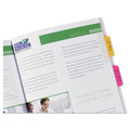Dividers & Tabs | Avery 74767 Ultra Tabs 2.5 in. x 1 in. 1/5-Cut Repositionable Margin Tabs - Assorted Neon (24/Pack) image number 2