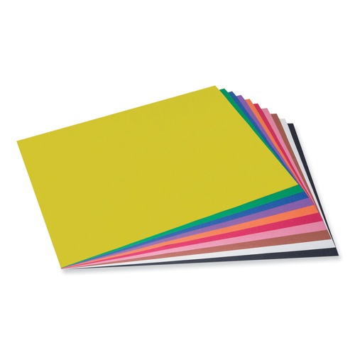 Art & Craft Paper | Prang P6517 SunWorks 18 x 24 50 lb. Text Weight Construction Paper - Assorted (50/Pack) image number 0