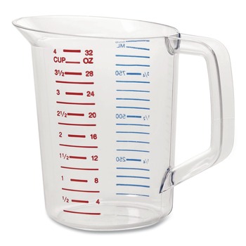 FOOD SERVICE | Rubbermaid Commercial FG321600CLR Bouncer 32 oz. Measuring Cup - Clear