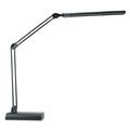 Lamps | Alera ALELED908B 3.25 in. W x 6 in. D x 21.5 in. H Adjustable LED Desk Lamp - Black image number 2