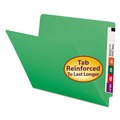 File Folders | Smead 25110 0.75 in. Expansion Shelf-Master Reinforced End Tab Colored Folders - Letter Size/Green (100/Box) image number 3