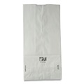 Food Service | Ross & Wallace Paper Products 120302500PK/BL 4.13 in. x 2.63 in. x 7.88 in. #2 Size Grocery Paper Bags - White (500/Bundle) image number 4