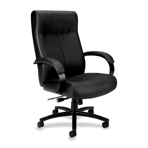 Office Chairs | HON HVL685.SB11 VL680 Big & Tall Leather Office Chair (Black) image number 0