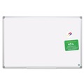 White Boards | MasterVision MA2707790 Gold Ultra 48 in. x 72 in. Aluminum Frame Magnetic Earth Dry Erase Board - White/Silver image number 3