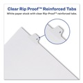 Dividers & Tabs | Avery 82211 10-Tab "13-in 11 in. x 8.5 in. Allstate Style Preprinted Legal Exhibit Side Tab Index Dividers - White (25/Pack) image number 3