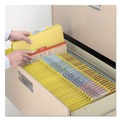 File Folders | Smead 14098 8 SafeSHIELD Fasteners 3 Dividers Letter Size 8-Section Pressboard Top Tab Classification Folders - Yellow (10/Box) image number 5