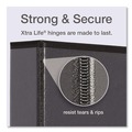 Binders | Cardinal 10301 11 in. x 8.5 in. ClearVue 3-Ring 1 in. Capacity Easy Open Slant-D Ring Binder - Black image number 3