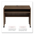 Office Desks & Workstations | Alera ALEVA204224WA Valencia Series 41.38 in. x 23.63 in. x 30 in. Mobile Workstation Desk - Modern Walnut image number 5