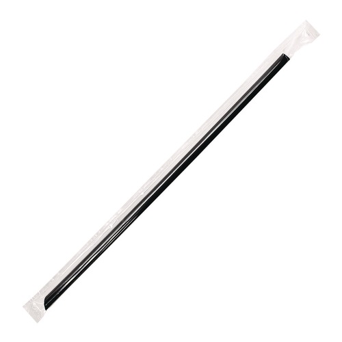Cutlery | Karat C9035 9 in. Jumbo Straws - Black (2000/Carton) image number 0