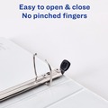 Back to School Sale | Avery 79809 3 One Touch EZD Rings 1 in. Capacity 11 in. x 8.5 in. Heavy-Duty View Binder with DuraHinge - Navy Blue (12/Carton) image number 4