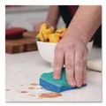 Sponges & Scrubbers | O-Cedar 169431PK 2.63 in. x 4.25 in. x 1 in. Scrunge Non-Scratch Scrub Sponge - Green/Blue (2/Pack) image number 6