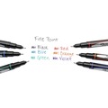 Pens | Sharpie 1742664 Water-Resistant Ink Stick Fine 0.4 mm Porous Point Pen - Blue Ink, Black/Blue Barrel (1-Dozen) image number 3