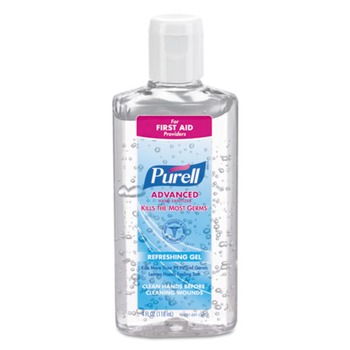 PURELL 9651-24 4 oz. Flip-Cap Bottle Advanced Refreshing Gel Hand Sanitizer - Clean Scent (24/Carton)
