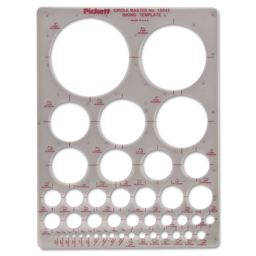 Bowls and Plates | Chartpak 1204I 7 in. x 10 in. Circles Templates - Smoke image number 0