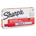 Back to School Sale | Sharpie 37002 Ultra Fine Needle Tip Permanent Marker - Red (1-Dozen) image number 0