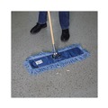  | Boardwalk BWK1124 24 in. x 5 in. Cotton/Synthetic Fiber Looped-End Mop Head - Blue image number 5