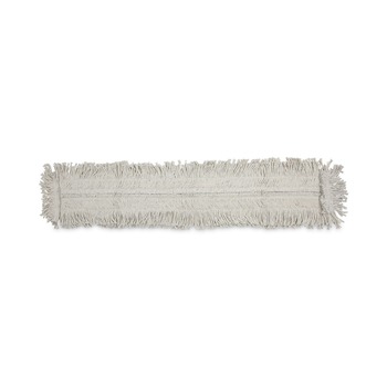 Boardwalk BWK1648 48 in. x 5 in. Disposable Cotton/Synthetic Fiber Mop Head - White