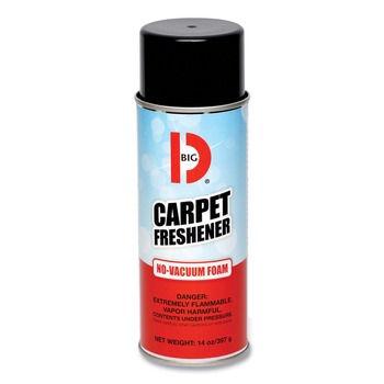 Big D Industries 024100 14 oz No-Vacuum Carpet Freshener - Fresh Scent (12/Carton)
