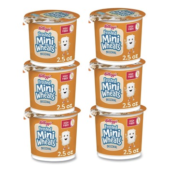 Kellogg's KEE42798 Single-Serve Frosted Mini Wheats Breakfast Cereal (6/Box)