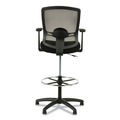 Office Chairs | Alera ALEET4614 Etros Series 25.19 in. to 35.23 in. Seat Height Mesh Stool - Black image number 6