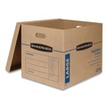 Boxes & Bins | Bankers Box 7718201 SmoothMove Classic 21 in. x 17 in. x 17 in. Moving/Storage Boxes - Large, Brown/Blue (5/Carton) image number 1