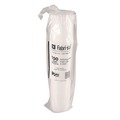 Cups and Lids | Fabri-Kal 9508216 Kal-Clear/Nexclear Flat X-Style Straw Slot Plastic Drink Cup Lids Fits 12 oz. to 14 oz. Cold Cups - Translucent (1000/Carton) image number 2