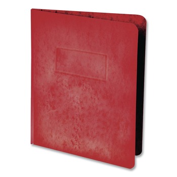 Oxford 12911 8.5 in. x 11 in. 3 in. Capacity 2-Prong Fastener Heavyweight PressGuard and Pressboard Report Cover - Executive Red