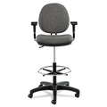 Just Launched | Alera ALEIN4641 Interval Series 23.93 in. to 34.53 in. Seat Height Swivel Task Stool - Graphite Gray image number 5