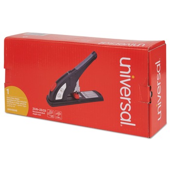 OFFICE STAPLERS | Universal UNV43048 Heavy-Duty 200 Sheet Capacity Stapler - Black/Graphite/Red