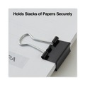 Binding Spines & Combs | Universal UNV10199VP Binder Clips in Zip-Seal Bag - Mini, Black/Silver (144/Pack) image number 3
