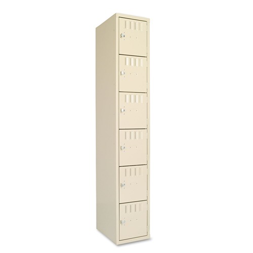 Office Filing Cabinets & Shelves | Tennsco BS6-121812-A-SND 12 in. x 18 in. x 72 in. Single Stack Box Compartment - Sand image number 0