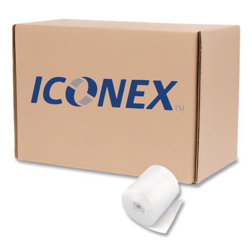 Register & Thermal Paper | PM Company 05210 3.13 in. x 119 ft. Direct Thermal Printing Thermal Paper Rolls - White (50/Carton) image number 0