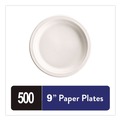  | Chinet 81209 9 in. Heavyweight Plastic Plates - White (125/Pack, 4 Packs/Carton) image number 2