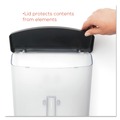 Desk Shelves | Deflecto 790901 10w x 4.5d x 13.13h Outdoor Literature Box - Clear/Black image number 7