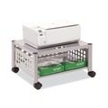 Office Desks & Workstations | Vertiflex VF52005 21.5 in. x 17.88 in. x 11.5 in. 90 lbs. Capacity 2 Shelves Metal Underdesk Machine Stand - Matte Gray image number 3