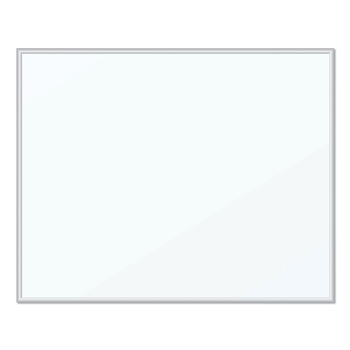 U Brands 356U00-01 20 in. x 16 in. Magnetic Dry Erase Board - White Surface, Silver Aluminum Frame