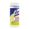 Hand Wipes | LYSOL Brand 19200-81145 7 in. x 7.25 in. 1-Ply Disinfecting Wipes - Lemon and Lime Blossom White image number 1